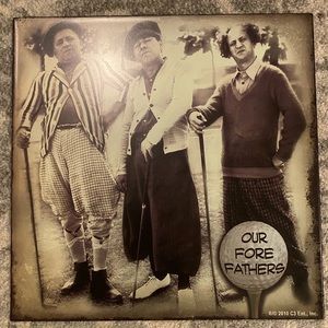 Three Stooges Metal Golf Wall Decor